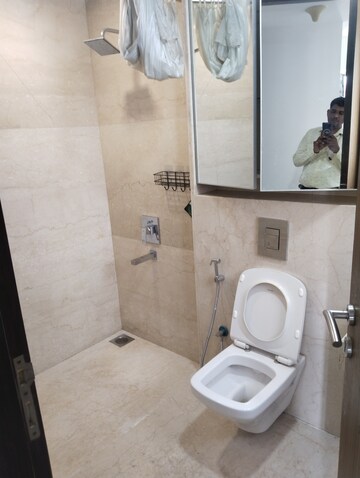 Bathroom in 2 BHK Apartment at Shree Mahavir Darshan, Lower Parel – for Rent