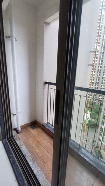Balcony in 3 BHK Apartment at Runwal Eirene, Balkum Pada – for Rent