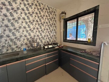 Kitchen in 3 BHK Apartment at Cosmos Park, Ghodbunder Road – for Rent