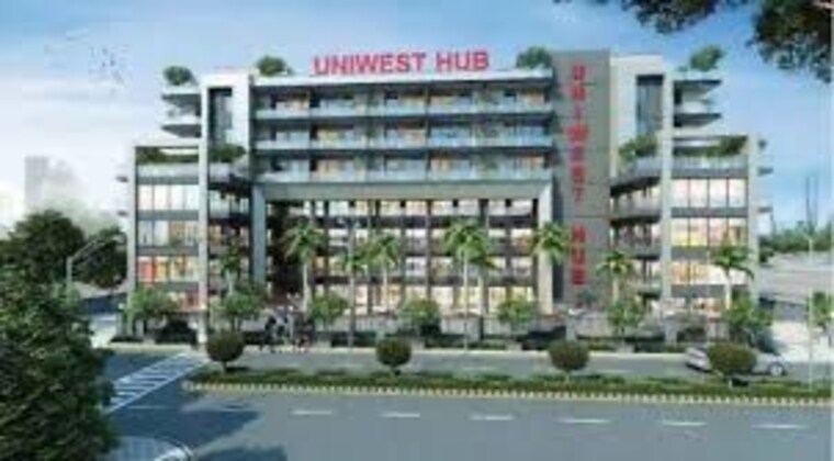 Exterior View, uniwest-hub Commercial Shop 418 Sq.Ft. In Sector 22d Yamuna Expressway Greater Noida 8839806