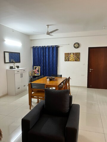 Living Room in 3 BHK Apartment at L&T Raintree Boulevard, Hebbal – for Rent