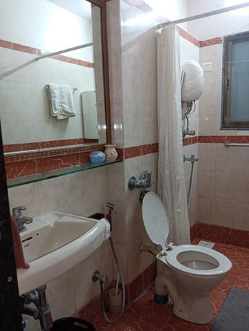Attached Bathroom in 2 BHK Apartment at Lokhandwala Residency, Worli – for Rent