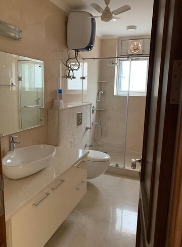 Bathroom in 3 BHK Builder Floor at Florence Nightingale Lane, Green Park – for Rent