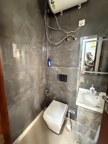 Bathroom in 2 BHK Builder Floor at Kalkaji – for Rent