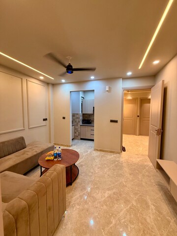 Living Room in 3 BHK Builder Floor at Golden Floors, Sector 50 – for Rent