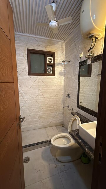 Bathroom in 2 BHK Builder Floor at Kalkaji – for Rent