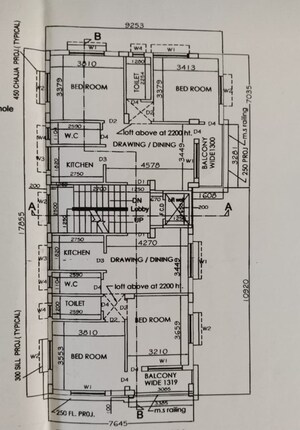 Floor Plan in 2 BHK Apartment at New Town – for Sale