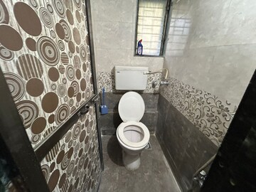 Bathroom in 2 BHK Apartment at Sai Baba Vihar Complex, Ghodbunder Road – for Rent