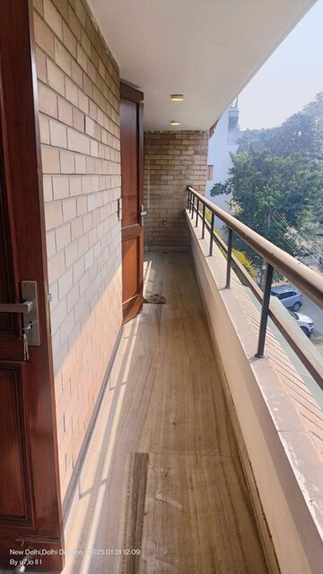 Balcony in 3 BHK Builder Floor at Greater Kailash ii – for Rent