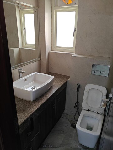 Bathroom in 3 BHK Builder Floor at Saket – for Rent
