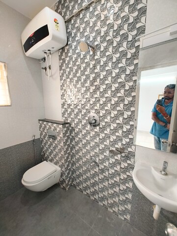 Bathroom in 2 BHK Builder Floor at DSR Divine, New Thippasandra – for Rent