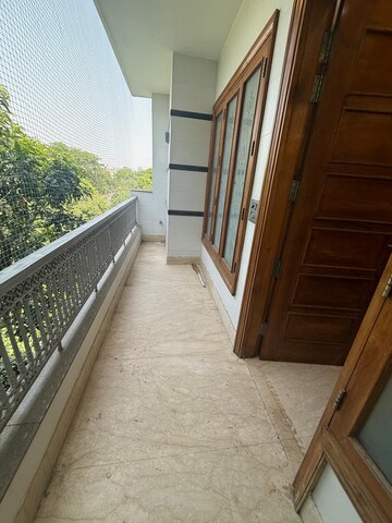 Balcony in 3 BHK Builder Floor at Chittaranjan Park – for Rent