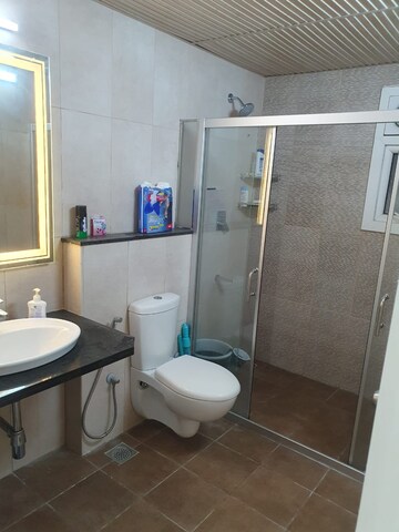 Bathroom in 3 BHK Apartment at Prestige North Point, Kammanahalli – for Rent