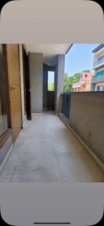 Balcony in 3 BHK Builder Floor at Greater Kailash I – for Rent