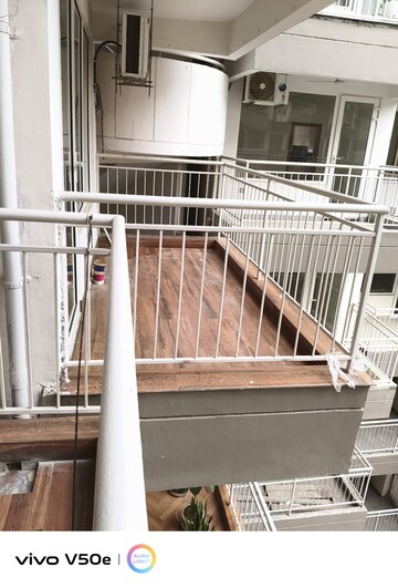 Balcony in 3.5 BHK Apartment at Ram Shanti Apartment, Sector 52 – for Rent