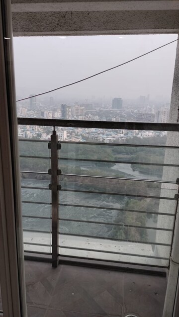 Balcony in 2 BHK Apartment at Swaraj Queensbay, Kopar Khairane – for Rent