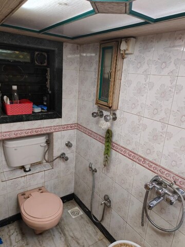 Bathroom in 1 BHK Apartment at Amrut Nagar CHS, Ghatkopar West – for Rent