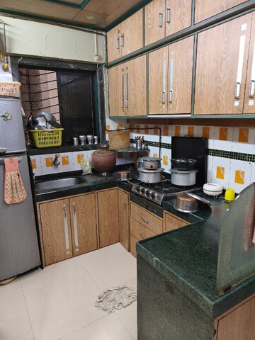 Kitchen in 1 BHK Apartment at Amrut Nagar CHS, Ghatkopar West – for Rent