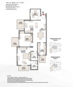 2.5 BHK + Study Room 1457 Sq.Ft. Apartment in Eldeco Accolade