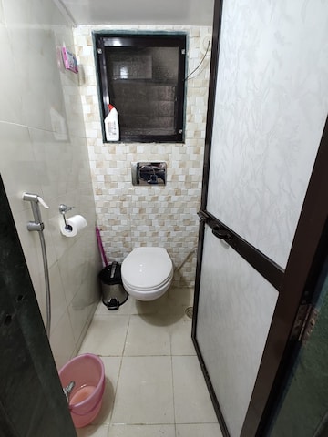 Bathroom in 1 BHK Apartment at Yashodeep CHS, Kopar Khairane – for Rent