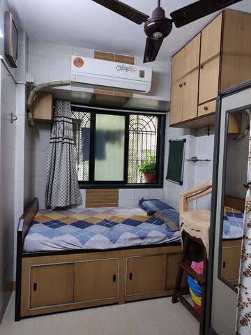 Bedroom in 1 BHK Apartment at Yashodeep CHS, Kopar Khairane – for Rent