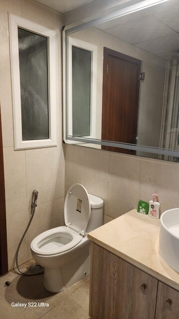 Bathroom in 2 BHK Apartment at Central Park Flower Valley Aqua Front Towers, Sohna Sector 33 – for Rent