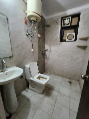 Bathroom in 3 BHK Builder Floor at Chattarpur – for Rent