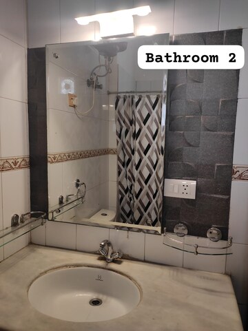 Bathroom in 3 BHK Builder Floor at Lajpat Nagar – for Rent