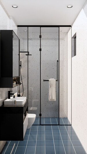 Bathroom in 2 BHK Apartment at Uttam Nagar – for Sale