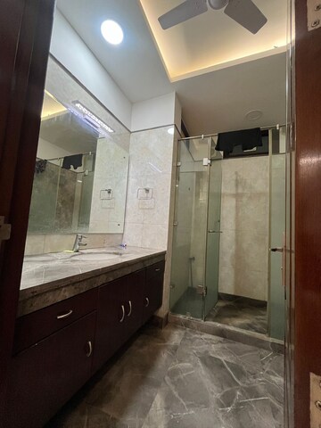 Kitchen in 3 BHK Builder Floor at Ansal Sushant Apartments, Sushant Lok I – for Rent