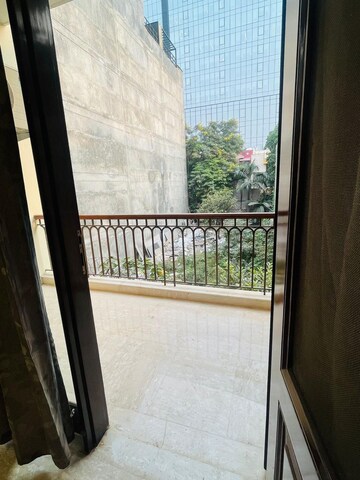 Balcony in 3 BHK Builder Floor at Ansal Sushant Apartments, Sushant Lok I – for Rent