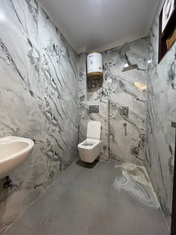 Bathroom in 3 BHK Builder Floor at Saket – for Rent