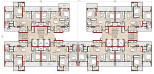 Floor Plan in 3.5 BHK Apartment at Smart World 113, Sector 113 – for Sale