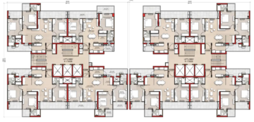 Floor Plan in 3.5 BHK Apartment at Smart World 113, Sector 113 – for Sale