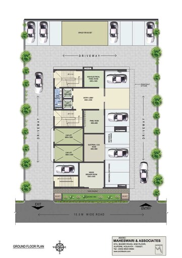 Floor Plan in  Office Space at Salt Lake Sector V – for Rent