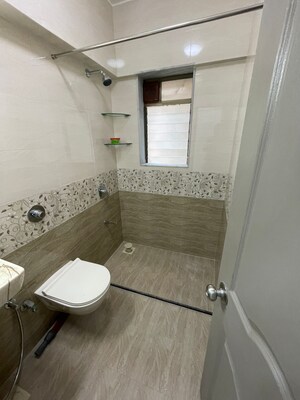 Bathroom in 3 BHK Apartment at Interintel Gurnani Palms, Amboli – for Rent