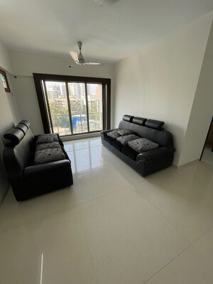 Living Room in 3 BHK Apartment at Interintel Gurnani Palms, Amboli – for Rent