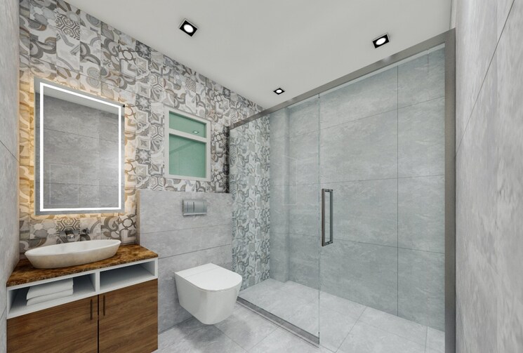 Bathroom, viddhi-tower 2.5 Bedroom 1045 Sq.Ft. Apartment In Mahagunpuram Ghaziabad 8841350