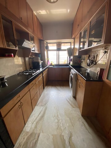 Kitchen in 3 BHK Apartment at Dheeraj Gaurav Heights, Jogeshwari West – for Rent