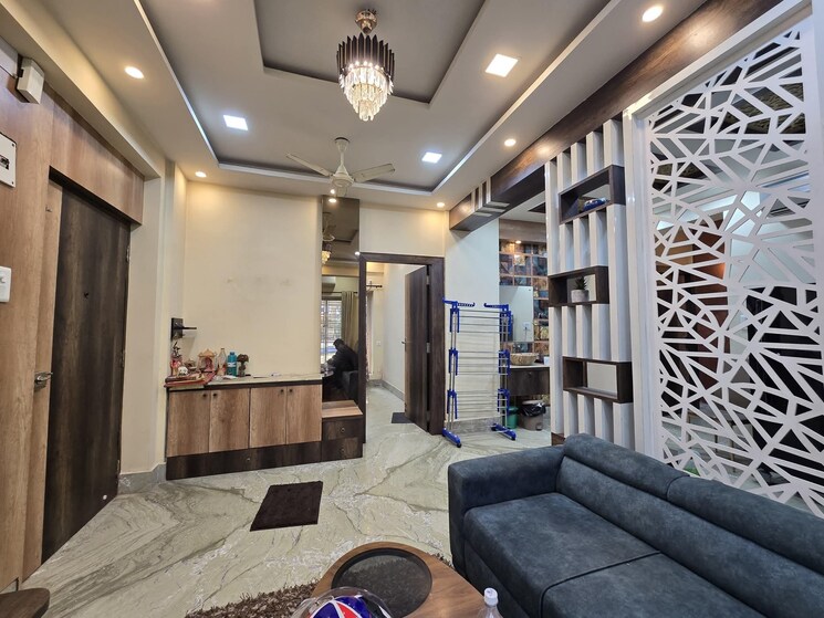 Living Room, sristi-plaza 3 Bedroom 1250 Sq.Ft. Apartment In Chinar Park Kolkata 8841439