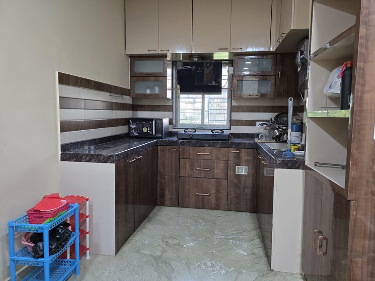 Kitchen, sristi-plaza 3 Bedroom 1250 Sq.Ft. Apartment In Chinar Park Kolkata 8841439