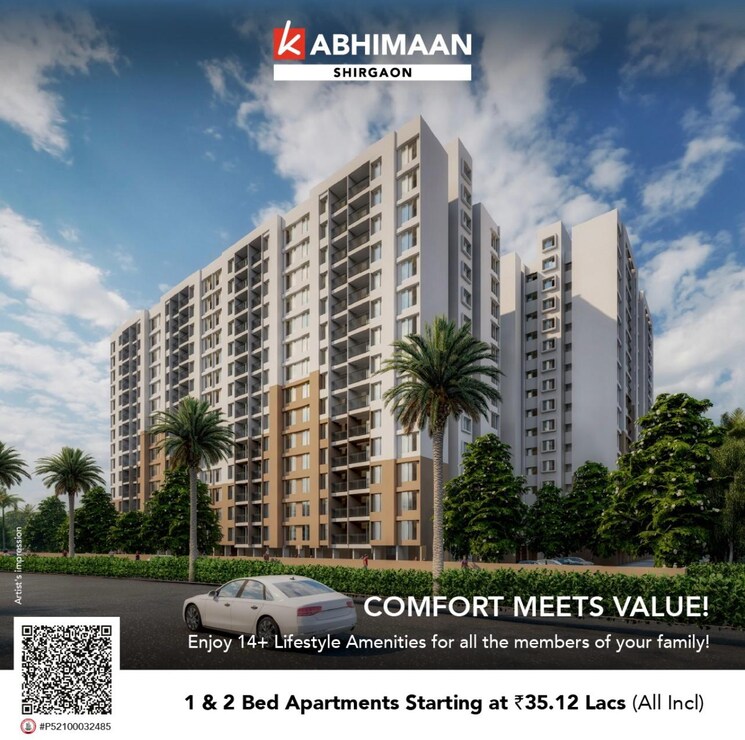 Exterior View, kishor-shubhankar-heights 2 Bedroom 985 Sq.Ft. Apartment In Wakad Pune 8841552