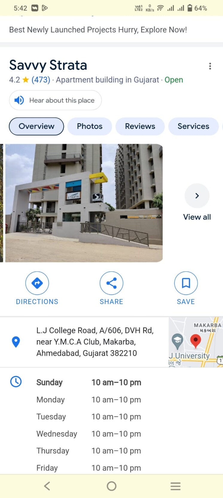 Floor Plan, makarba 1.5 Bedroom 608 Sq.Ft. Apartment In Makarba Ahmedabad 8841570