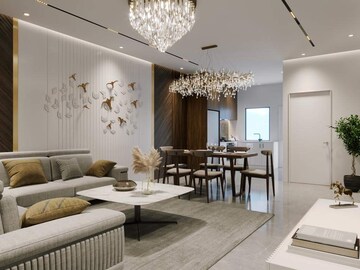 Living Room in 2 BHK Apartment at City Home Century One, Theekariya – for Sale