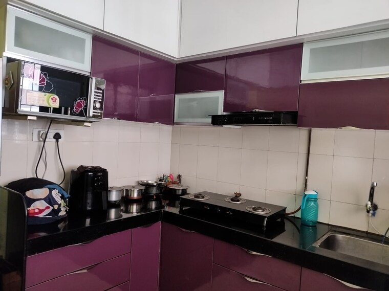 Kitchen, mont-vert-tropez 3 Bedroom 1200 Sq.Ft. Apartment In Wakad Pune 8841628