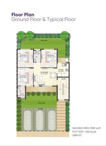 Master Plan in 3 BHK Apartment at Puri Aman Vilas, Sector 89 – for Rent