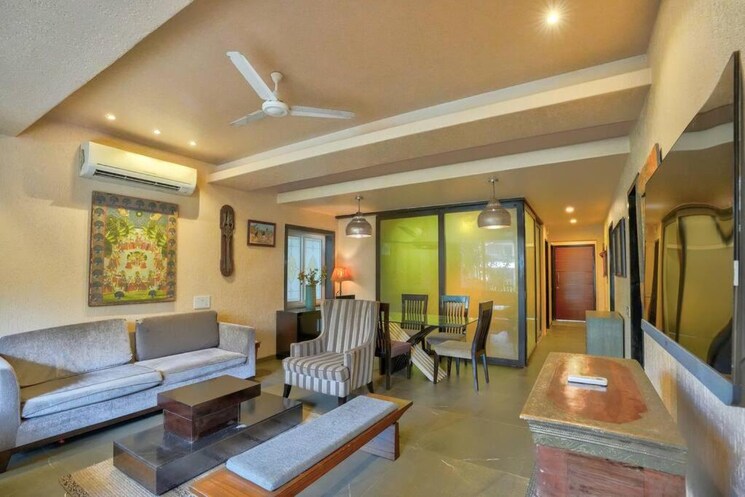 Living Room, baga beach 3 Bedroom 1790 Sq.Ft. Apartment In Baga Beach Goa 8841673