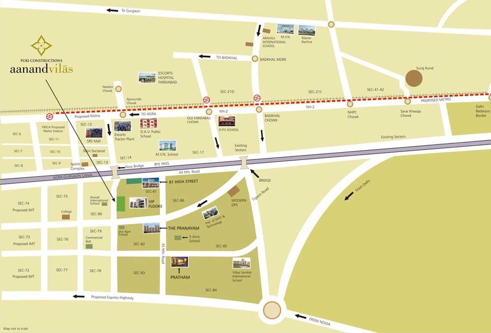 3 BHK 1971 Sq.Ft. Apartment in Puri Aanandvilas