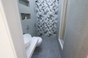 Bathroom in 2 BHK Apartment at Ashar Merac, Shree Nagar – for Sale