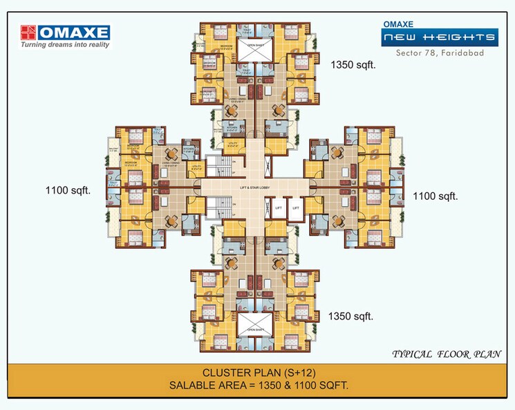 Master Plan, omaxe-new-heights 2 Bedroom 850 Sq.Ft. Apartment In Sector 78 Faridabad 8841861